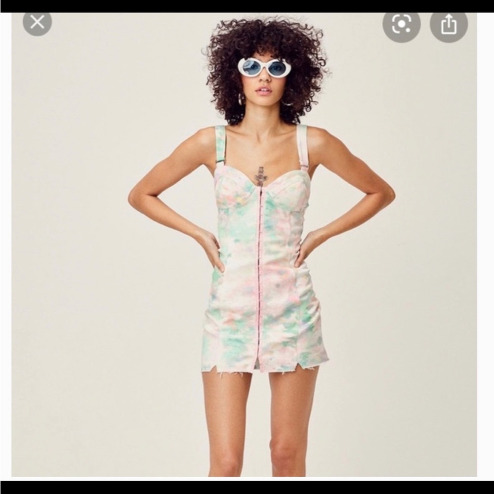 For Love and Lemons Smythe Mini Dress small